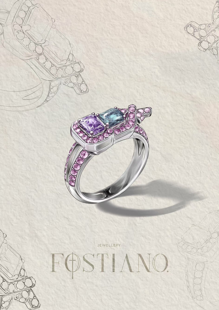 Lucky Gourd Sapphire Ring