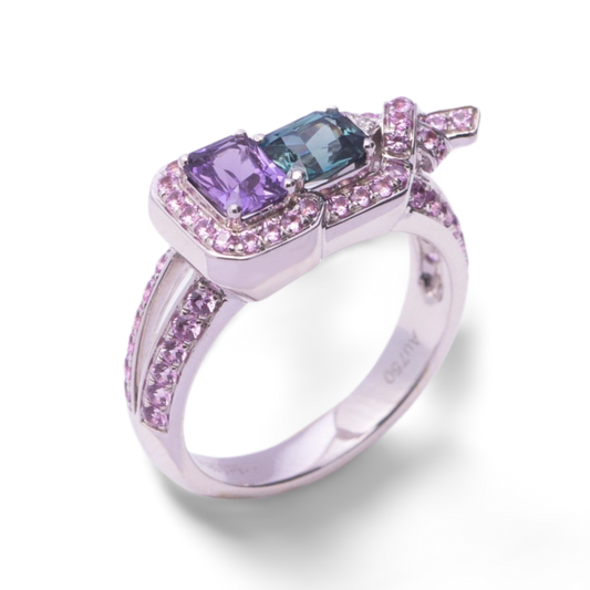 Lucky Gourd Sapphire Ring