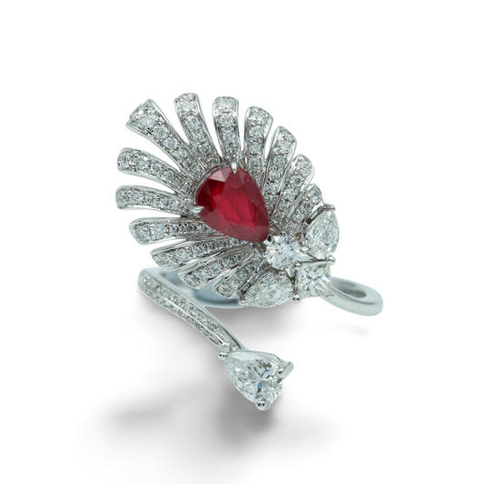 Pigeon Blood Ruby Ring
